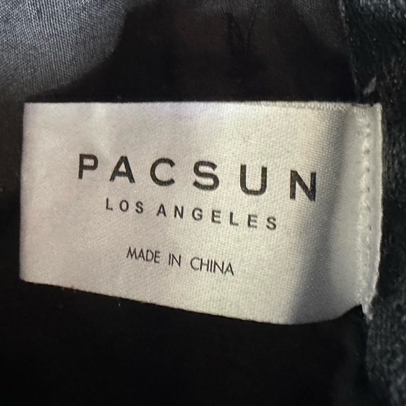 Pacsun Women's Pac Sun Sz 27 High Rise Black Wash Denim Straight Leg Mom Jeans - Picture 2 of 13